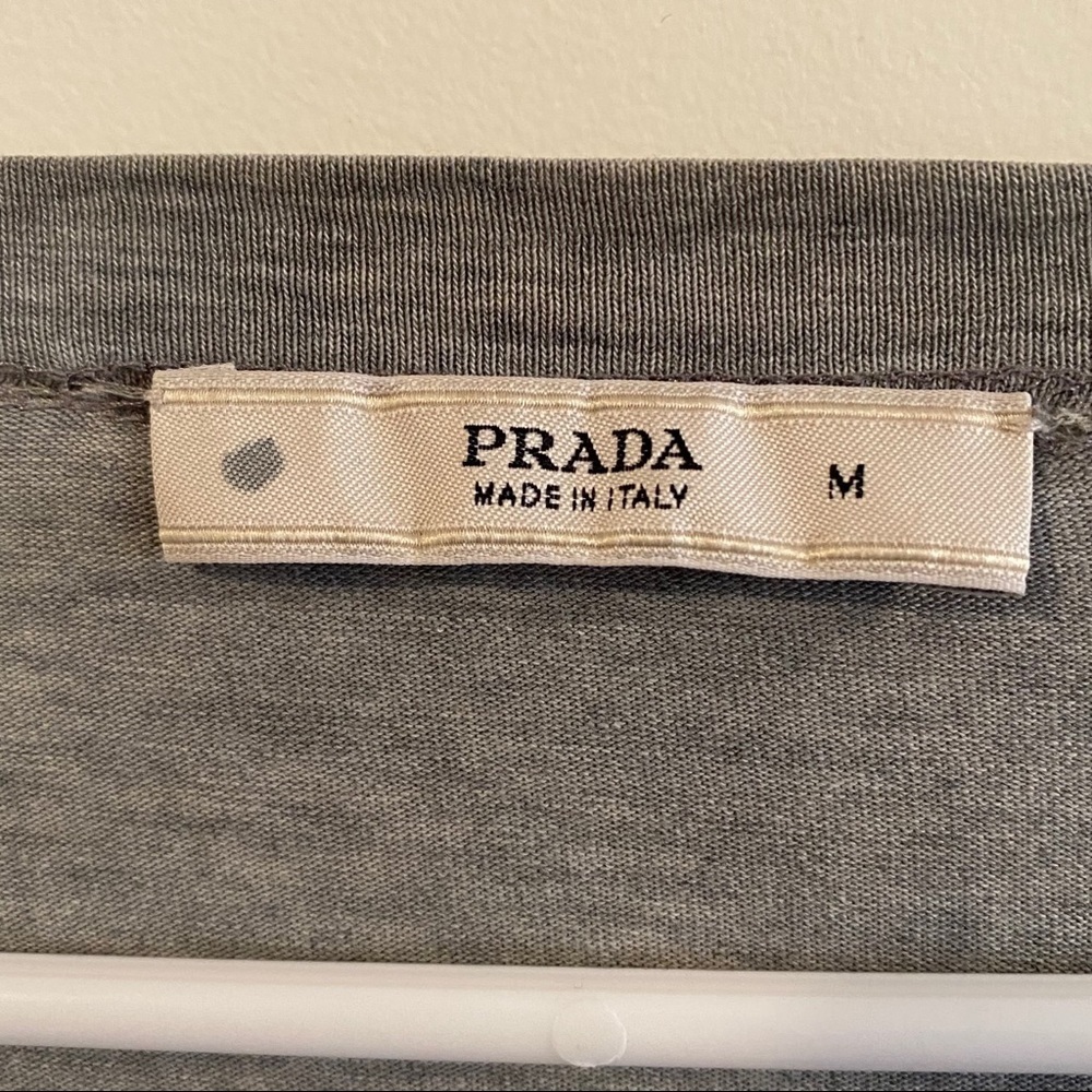 PRADA cotton v-neck button up cardigan - Picture 3 of 3